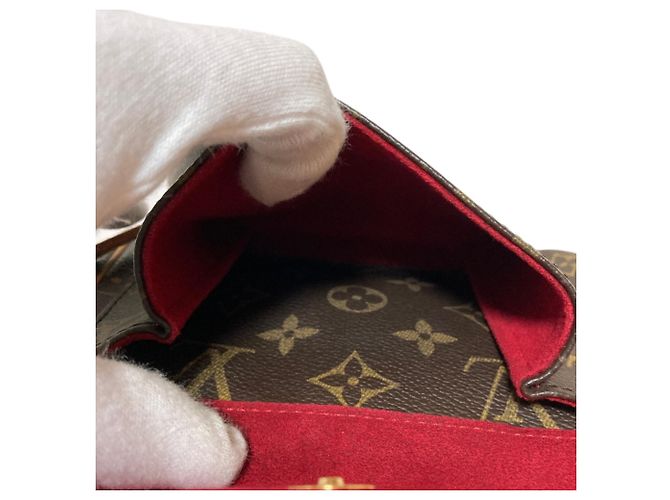 Borsa a Spalla Louis Vuitton Vivacite PM Monogram Marrone Monogramma - vista 9