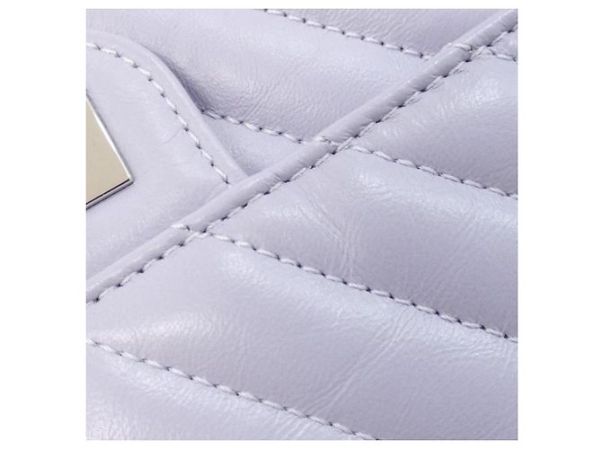 Chanel AS0874 Schultertasche aus hellviolettem Leder Lila - Ansicht 5