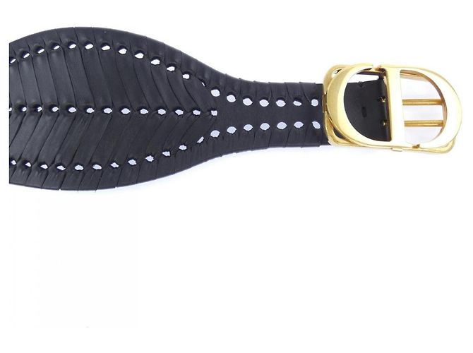Christian Dior Standard Gürtel Black 35-MA-0199 Schwarz - Ansicht 2