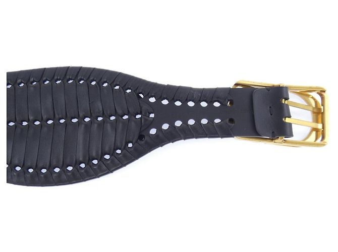Christian Dior Standard Gürtel Black 35-MA-0199 Schwarz - Ansicht 3