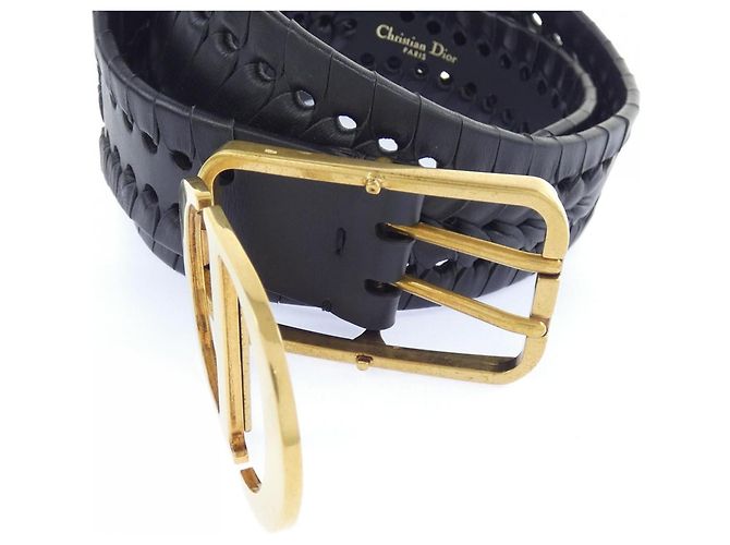 Christian Dior Standard Gürtel Black 35-MA-0199 Schwarz - Ansicht 5