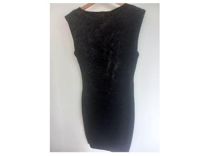 Autre Marque Schwarzes Pailletten-Abendkleid - Ansicht 2
