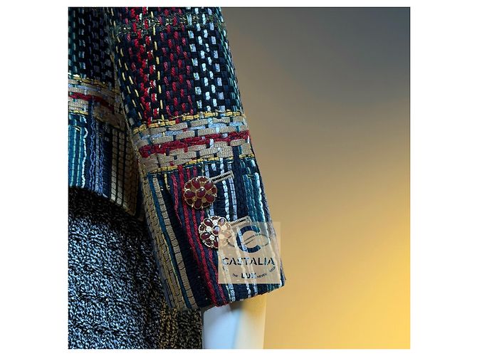Chanel Paris Dubai Ribbon Tweed-Jacke Cruise 2015 - Ansicht 5
