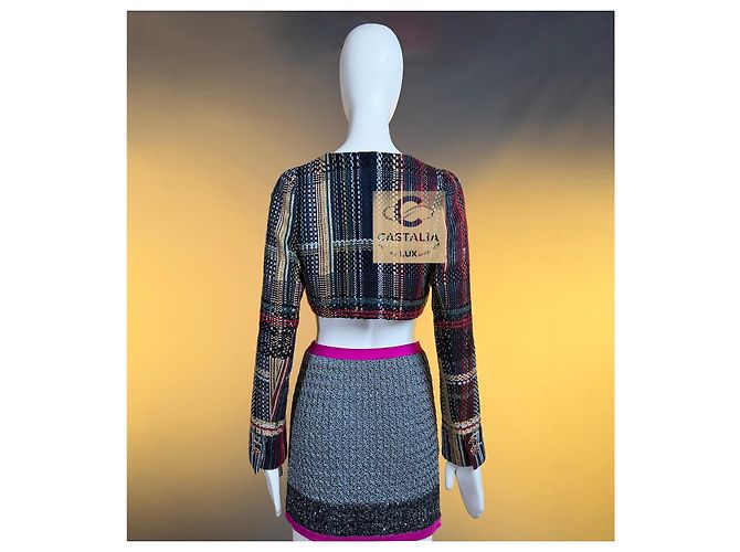 Chanel Paris Dubai Ribbon Tweed-Jacke Cruise 2015 - Ansicht 6
