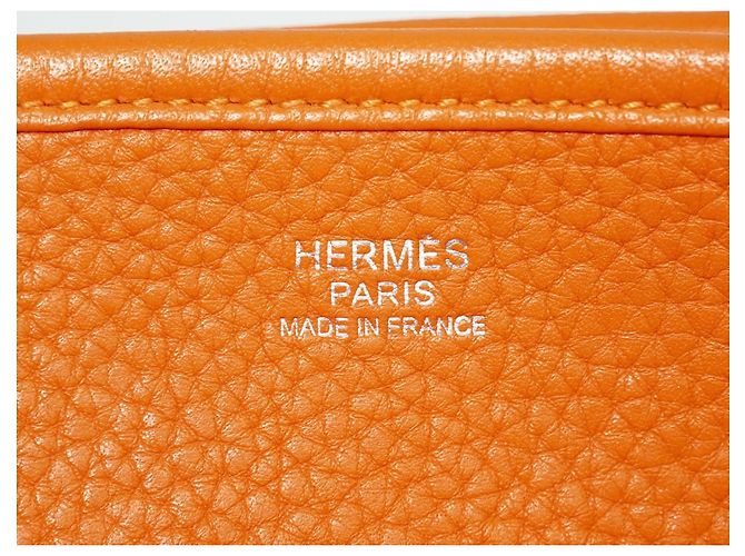 Hermès Borsa Evelyne Hermes Gen III Clemence PM Arancione - vista 4