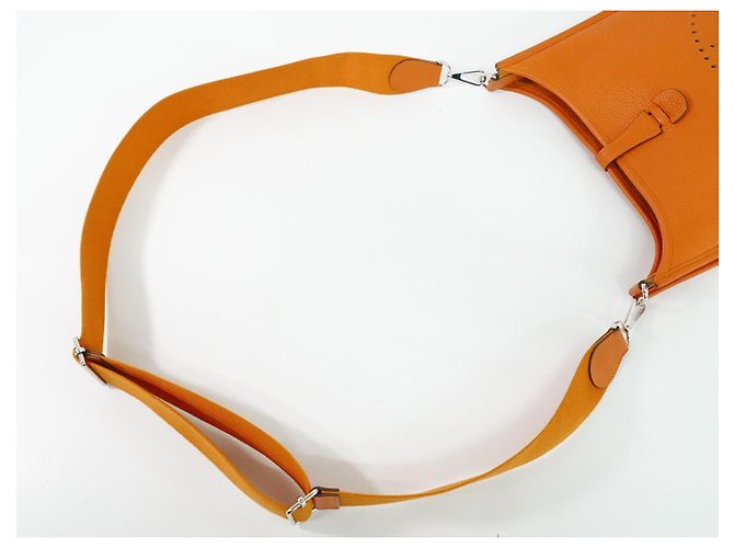 Hermès Borsa Evelyne Hermes Gen III Clemence PM Arancione - vista 6
