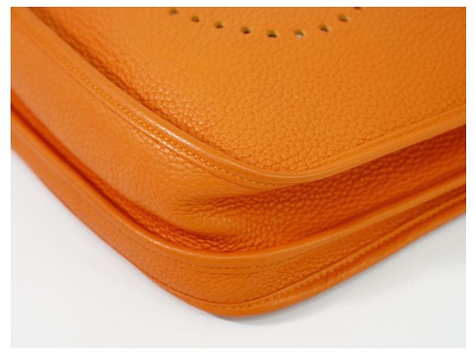 Hermès Borsa Evelyne Hermes Gen III Clemence PM Arancione - vista 7