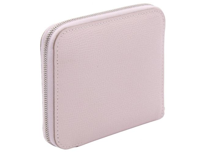 Hermès Cartera redonda de seda Azap Compact Hermes Rosa - vista 2