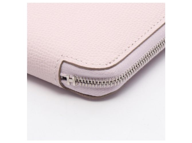 Hermès Cartera redonda de seda Azap Compact Hermes Rosa - vista 7