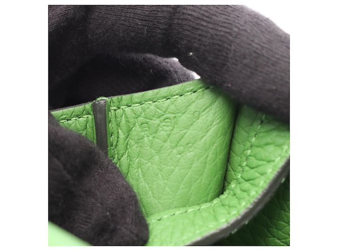 Hermès Hermes HERMES Arzan 25 Vert Yucca Borsa 2-Way Verde - vista 5