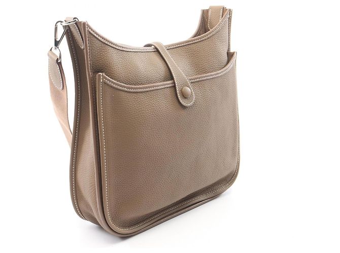 Hermès Borsa a Spalla Hermes Evelyne 3 Trois PM Marrone Taupe - vista 2
