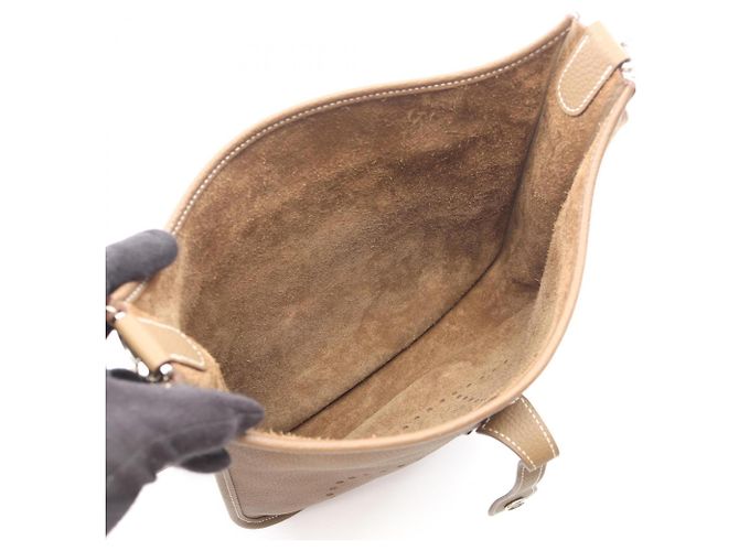 Hermès Borsa a Spalla Hermes Evelyne 3 Trois PM Marrone Taupe - vista 3
