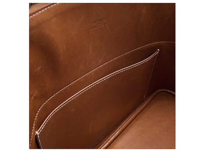 Hermès Borsa Hermes Bolide 31 in pelle Gold Courchevel D'oro - vista 11