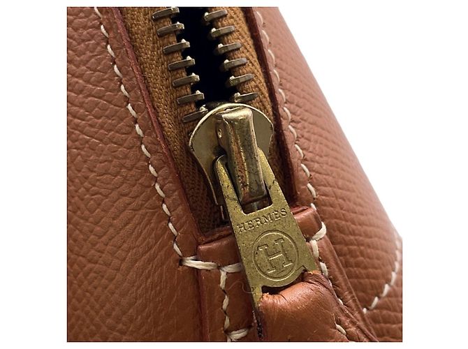 Hermès Borsa Hermes Bolide 31 in pelle Gold Courchevel D'oro - vista 13