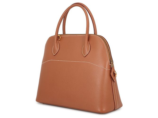 Hermès Borsa Hermes Bolide 31 in pelle Gold Courchevel D'oro - vista 2