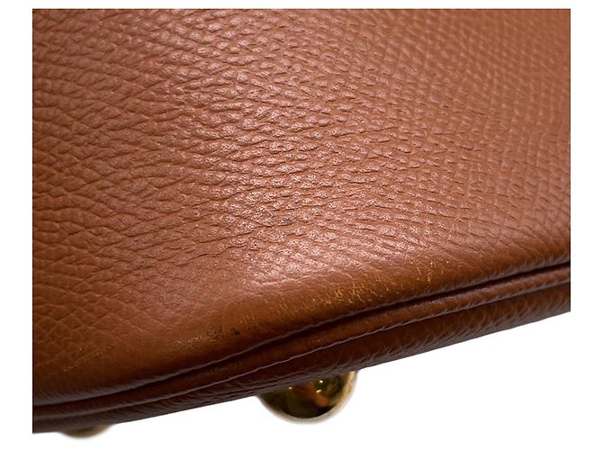 Hermès Borsa Hermes Bolide 31 in pelle Gold Courchevel D'oro - vista 7
