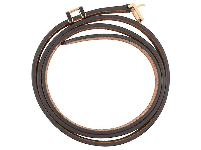 Hermès Cinturón de cuero Kara Hermes Negro - vista 3