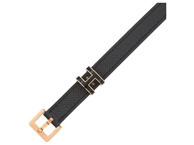 Hermès Cinturón de cuero Kara Hermes Negro - vista 4