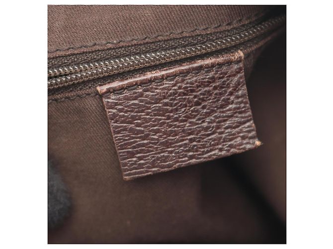 Borsa a Spalla Gucci Abbey GG Canvas Marrone Beige - vista 4
