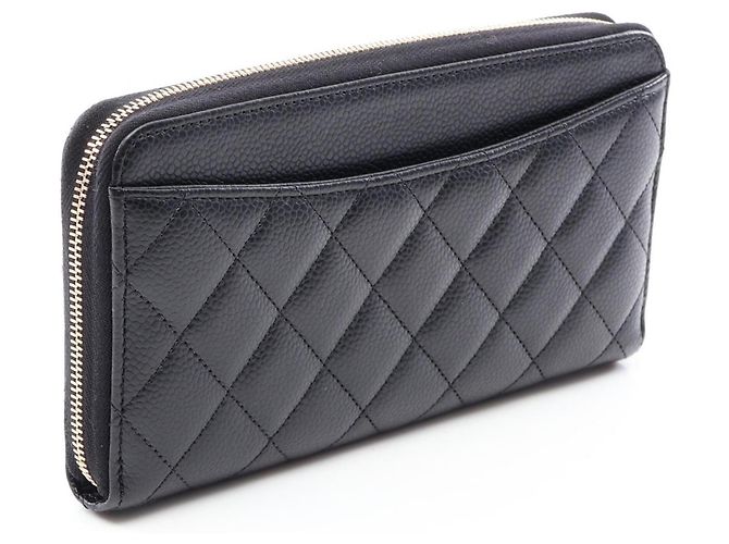 Chanel Classic Long Zip Wallet Schwarz - Ansicht 2