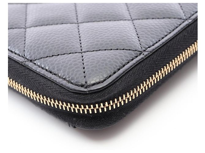 Chanel Classic Long Zip Wallet Schwarz - Ansicht 8