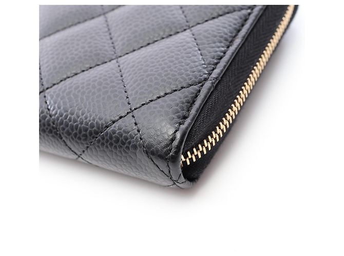 Chanel Classic Long Zip Wallet Schwarz - Ansicht 9