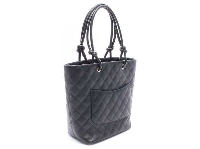 Borsa tote media della linea Cambon di Chanel Nero - vista 2
