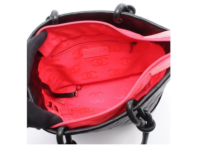 Borsa tote media della linea Cambon di Chanel Nero - vista 3