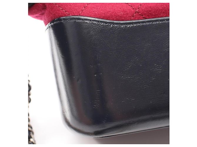 Bolso Chanel Gabrielle de Large Hobo Roja Púrpura Azul marino - vista 6