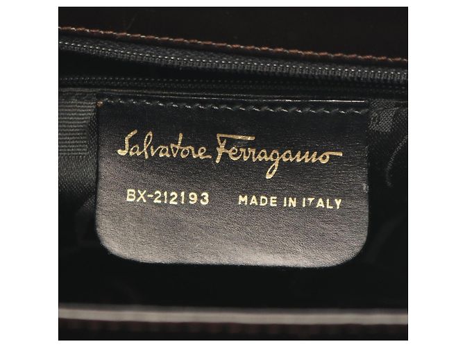 Borsa a mano 2-Way Gancini Salvatore Ferragamo Marrone - vista 4