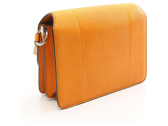 Borsa a Spalla Gancini Salvatore Ferragamo Arancione - vista 2