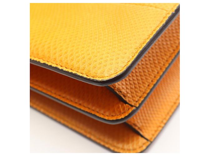 Borsa a Spalla Gancini Salvatore Ferragamo Arancione - vista 7