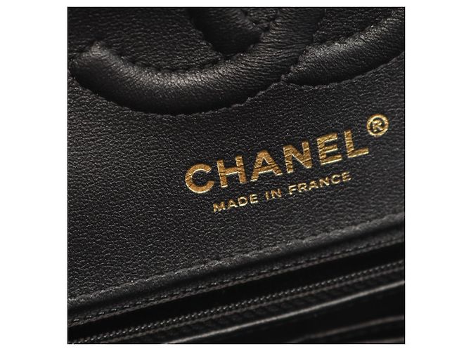Chanel Double Flap Bicolor Schultertasche Schwarz Weiß - Ansicht 4
