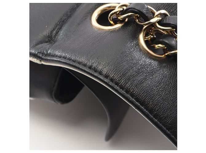 Chanel Double Flap Bicolor Schultertasche Schwarz Weiß - Ansicht 8