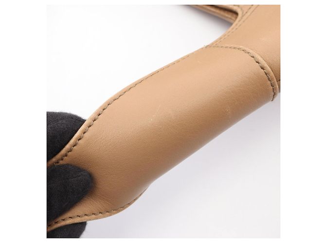 Borsa a tracolla Salvatore Ferragamo Gancini Beige - vista 8