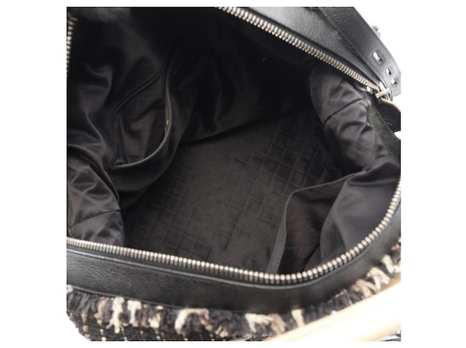 Borsa Bowling Airline Chanel Nero Bianco - vista 3