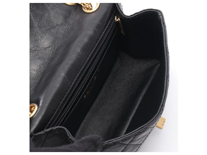 Bolso de hombro Chanel 2.55 en piel de becerro negro - vista 3