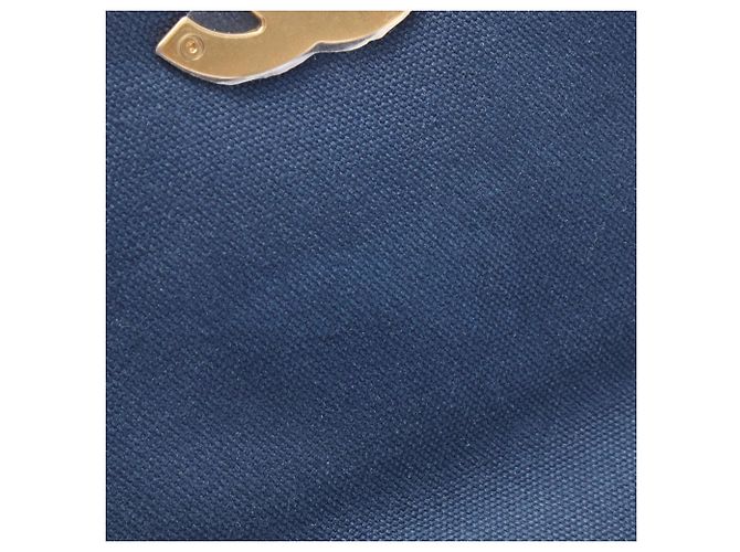 Chanel 19 Dixneuf gesteppte Canvas Schultertasche Marineblau - Ansicht 6