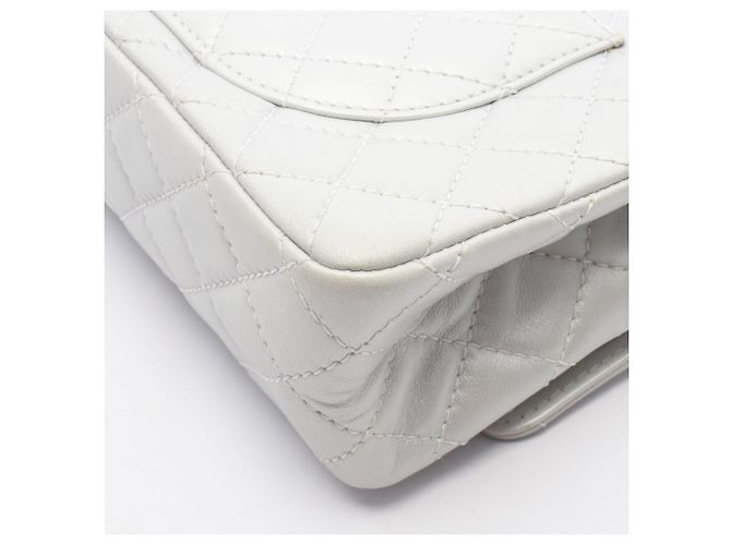 Borsa a tracolla Chanel 2.55 Matelassé Mademoiselle Chain Argento - vista 7
