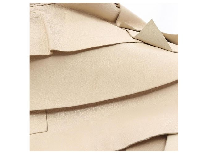 Borsa a Spalla Yves Saint Laurent Tropez Beige - vista 13
