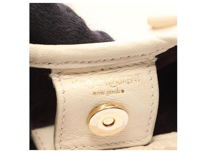 Borsa a Spalla Yves Saint Laurent Tropez Beige - vista 4