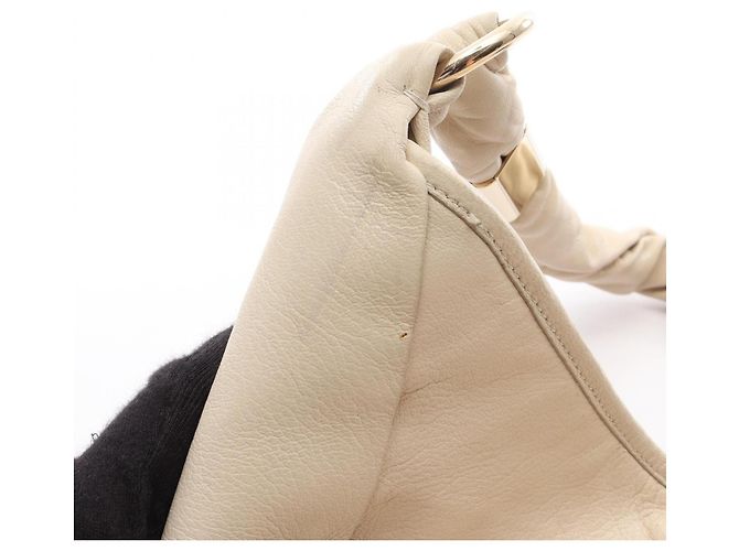Borsa a Spalla Yves Saint Laurent Tropez Beige - vista 6