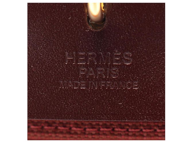 Hermès Borsa 2-Way Hermes Herbag Zip PM Bianco Rosso Bordò - vista 4