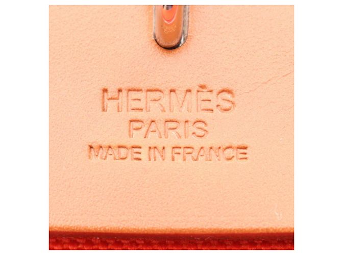 Hermès Borsa 2-Way Hermes Herbag Zip PM Marrone Rosso Arancione - vista 4