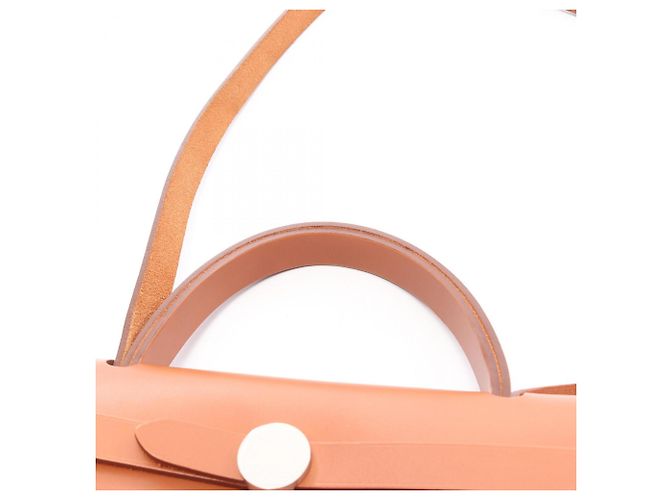 Hermès Borsa 2-Way Hermes Herbag Zip PM Marrone Rosso Arancione - vista 8
