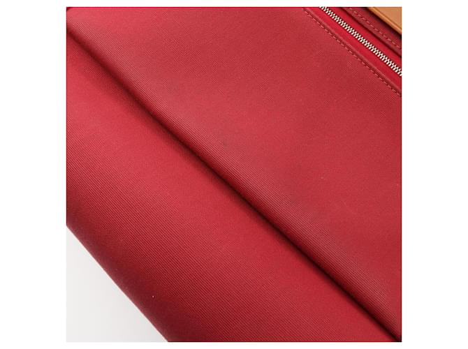 Hermès Borsa 2-Way Hermes Herbag Zip PM Ruby Natural Marrone Bordò - vista 10