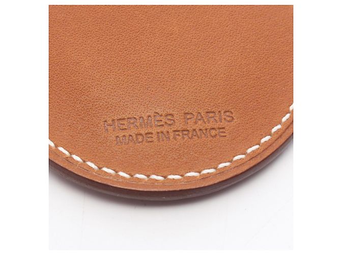 Hermès Hermes Apple AirTag Anhänger Braun Gelb - Ansicht 3