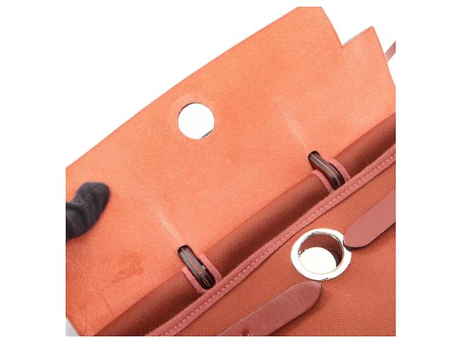 Hermès Hermes Herbag Zip Add PM Retourne Zaino Borsa a mano Marrone - vista 7