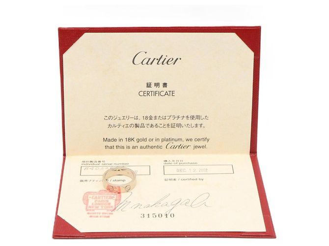 Cartier Love Ring aus 18K Weißgold Golden - Ansicht 6