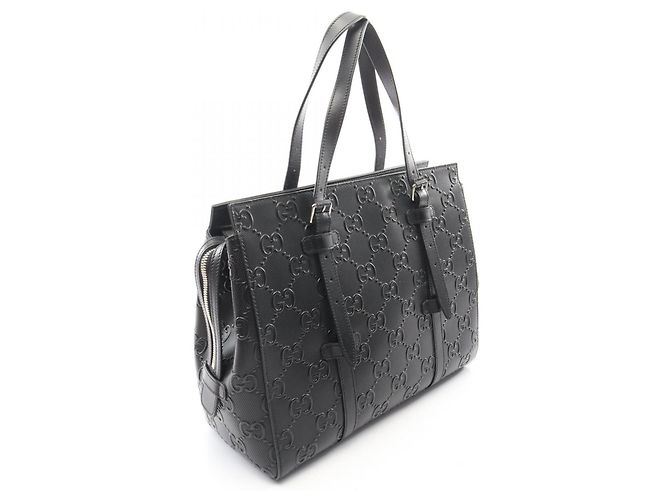 Borsa Tote Gucci GG goffrata Nero - vista 2